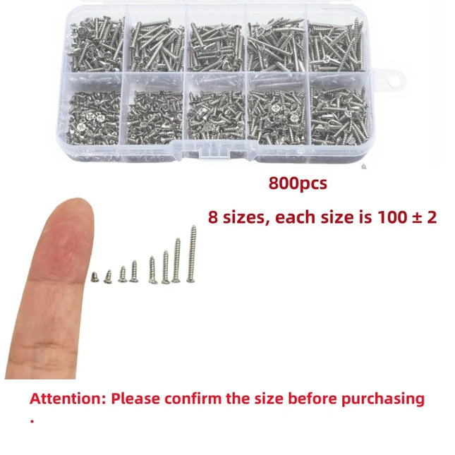 Choice DIY Self Tapping Wood Screws Set M2 Cross Pan Head by zapcart