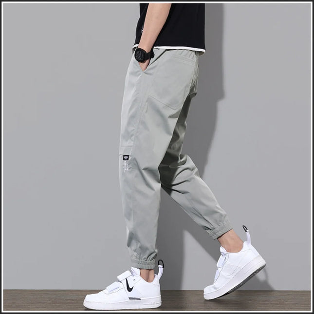 Vumeleal Men Drawstring Joggers Beach Pants Loose Fit by zapcart