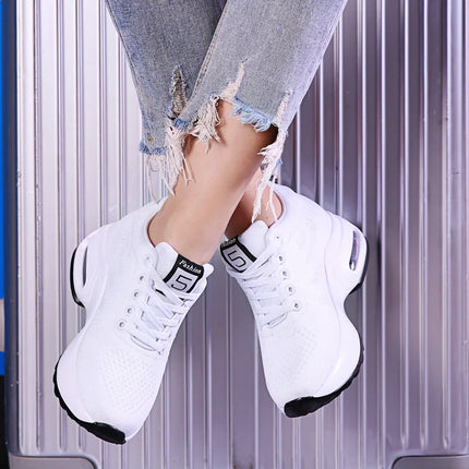 Women Platform Mesh Breathable Sneakers For Spring Comfort by zapcart