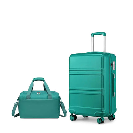 Kono 2 Piece Lightweight Luggage Set Ryanair TSA Lock by zapcart
