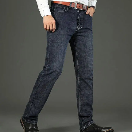 WTHINLEECN Men Slim Stretch Denim Jeans Luxury Casual by zapcart