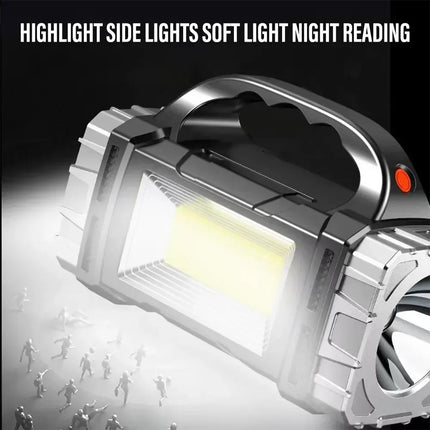 Rechargeable LED Flashlight Solar USB Power Bank Camping by zapcart