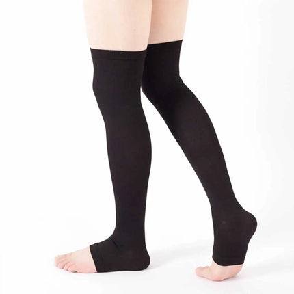 HDRSMTMED Varicose Vein Compression Socks OpenToe Knee Care by zapcart