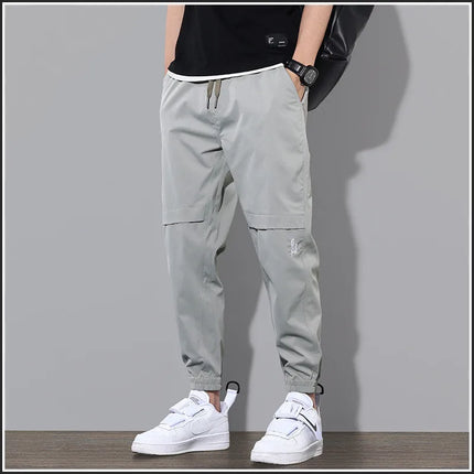 Vumeleal Men Drawstring Joggers Beach Pants Loose Fit by zapcart