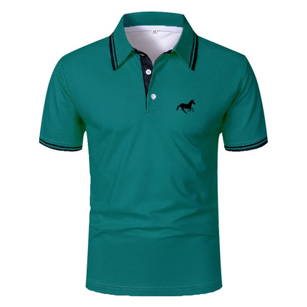 Anhui Choice Men Polo Shirt Breathable Logo Print Golf by zapcart
