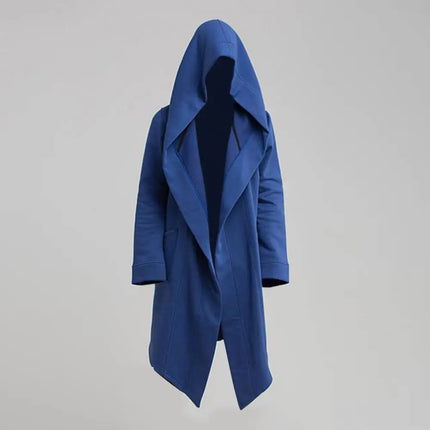 Closure Men Oversize Long Coat Autumn Trench Filming by zapcart