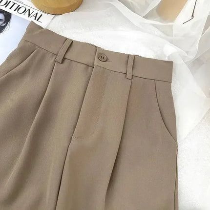 Women Harem Pants Elastic High Waist Black Office Trousers by zapcart