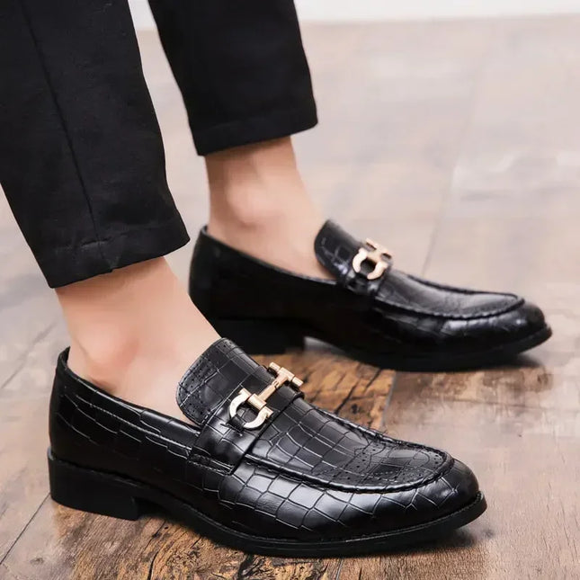Maogu Mens Formal Leather Dress Shoes Breathable Plus Size by zapcart