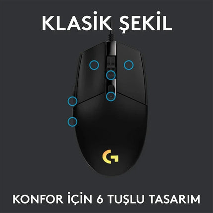 Logitech G102 Wired Gaming Mouse 8000 DPI RGB For PC Mac by zapcart