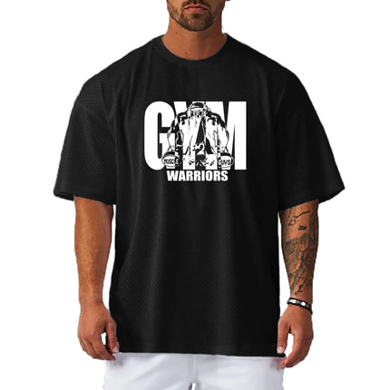 Muscleguys Mens Oversized Quick Dry Breathable Gym Tee by zapcart