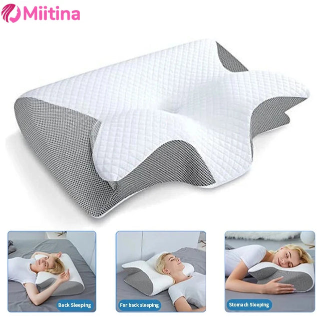 Kemoko Memory Foam Neck Pillow for Travel Sleep Relief by zapcart