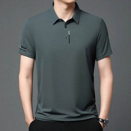CN Guangdong Mens Polo Shirt Short Sleeve Breathable by zapcart