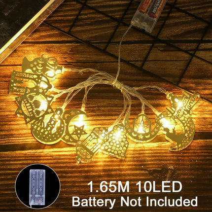 Wayfun Eid Mubarak Moon Star Light String for Ramadan Decor by zapcart