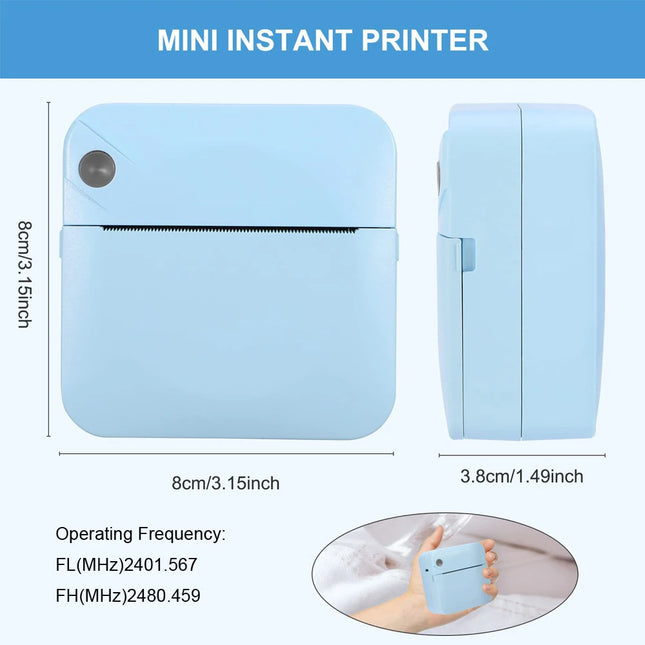 Lefuxin Mini Bluetooth Label Printer Fast Home Office by zapcart