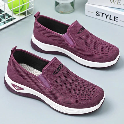 Women’s Cloth Flats Plus Size Walking Shoes Comfort by zapcart