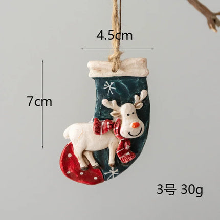 Choice Resin Christmas Ornament Santa Snowman Home Decor by zapcart