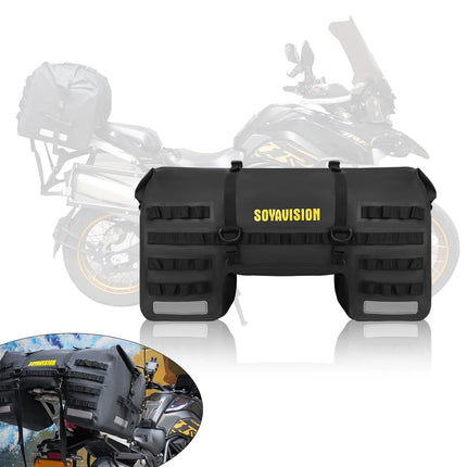 Soyavision Motorcycle Waterproof Tail Bag 66L for Riders by zapcart