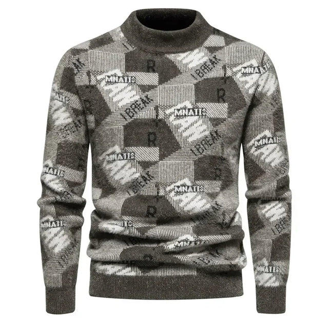 Mens Imitation Mink Sweater Soft Warm Knit Cozy All Season by zapcart