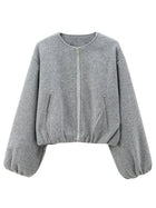 XNWMNZ Women Soft Bomber Jacket Autumn Winter Warm Coat by zapcart