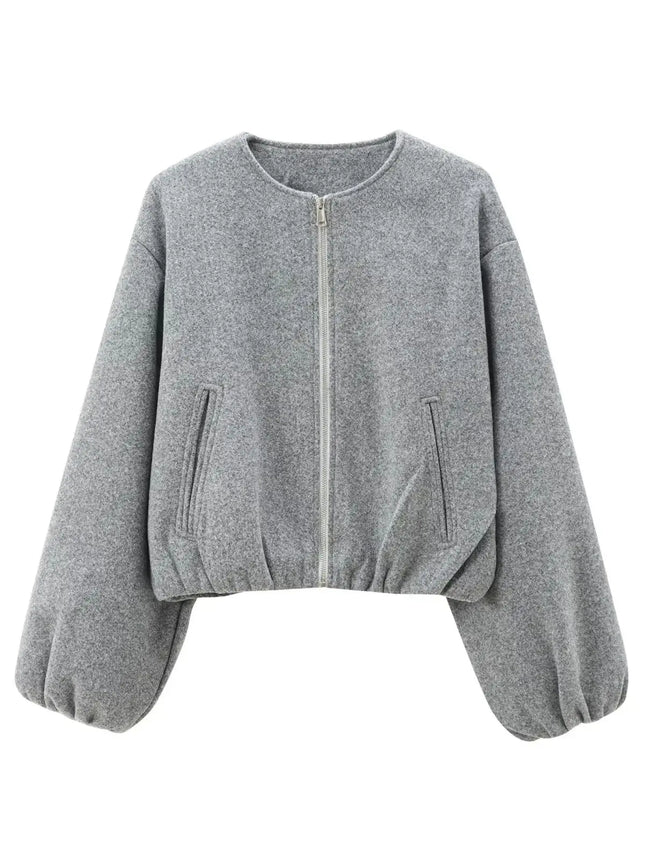 XNWMNZ Women Soft Bomber Jacket Autumn Winter Warm Coat by zapcart