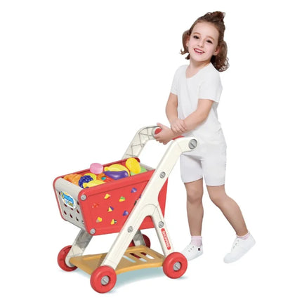 Kids Shopping Cart Toy Realistic Pretend Play With Music by zapcart