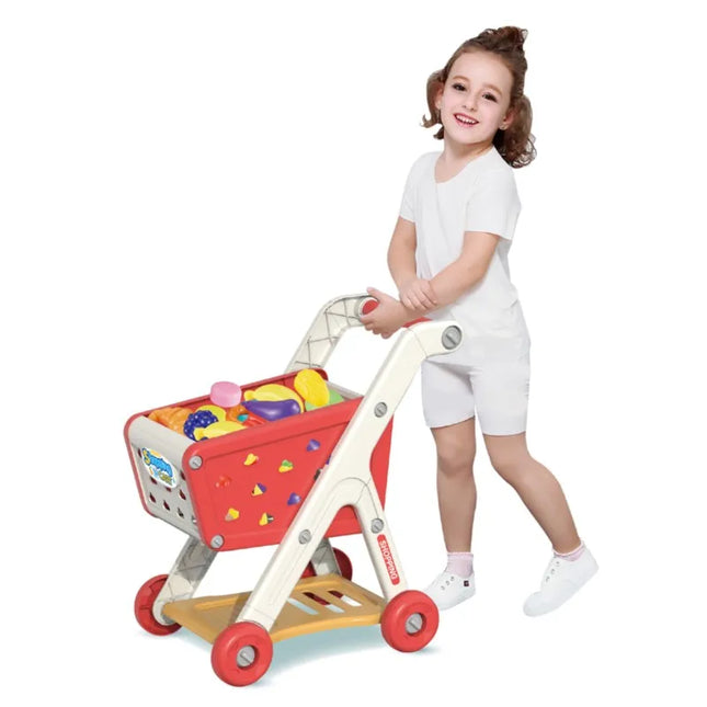 Kids Shopping Cart Toy Realistic Pretend Play With Music by zapcart