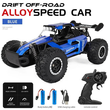 Kids RC Car 1 16 2WD Off Road LED Light 2 4G High Speed by zapcart