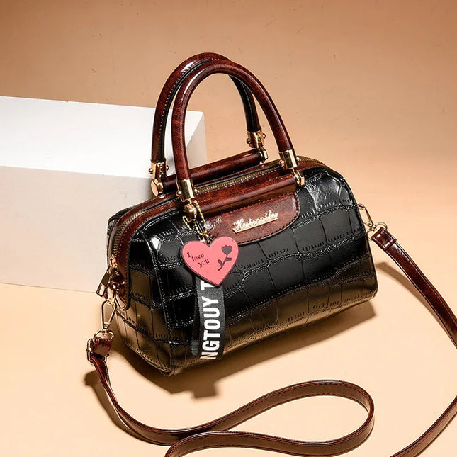 Luxury Design Handbags Shoulder Bags Top Quality PU Leather Women Handbag Classic Crocodile Tote Bag Female Messenger Bag Bolso by zapcart