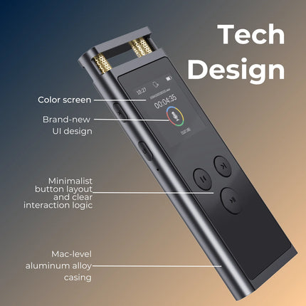 FoCase Rec AI Voice Recorder 64GB Transcription Pro by zapcart