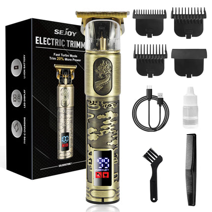 Sejoy Men Hair Clipper Kit Cordless Rechargeable Trimmer