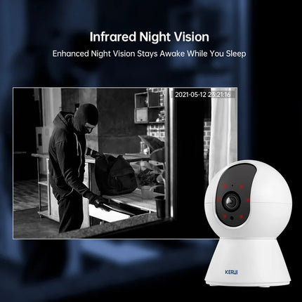 KERUI 5MP 4K Smart WiFi Home Security Camera AI Tracking by zapcart