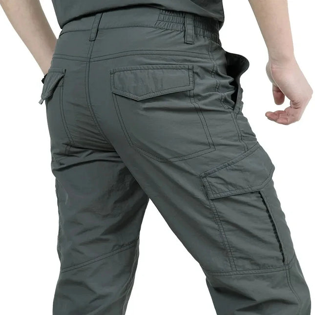 GHJQLCN Men Summer Lightweight Waterproof Cargo Pants by zapcart