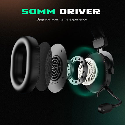 Fifine Dynamic RGB Gaming Headset 7 1 Surround Sound Gamers by zapcart