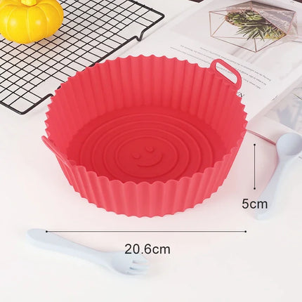 Choice Reusable Air Fryer Pan Liner Nonstick Silicone Cooks by zapcart