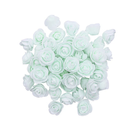 200/100/50 Artificial Rose Heads Foam 3.5cm Artificial Flowers for Rose Bear Valentine Gift Wedding Party Flower Decorations by zapcart