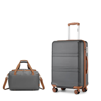 Kono 2 Piece Lightweight Luggage Set Ryanair TSA Lock by zapcart