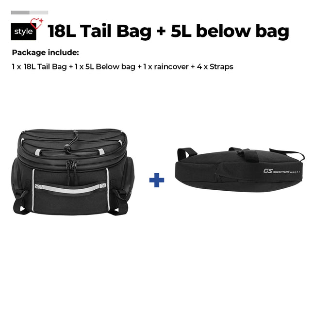 KEMiMOTO Tail Bag For BMW Luggage Rack Waterproof Adventure by zapcart