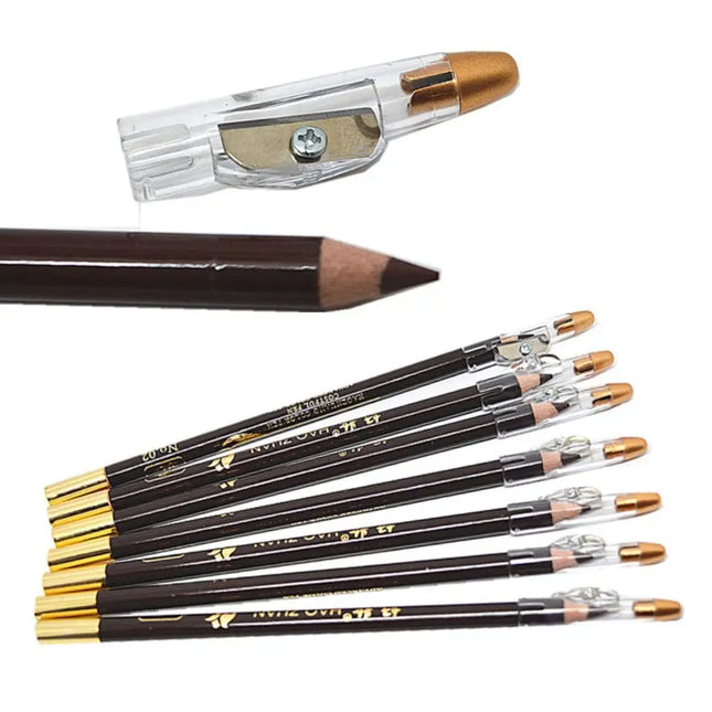 Five Colors Eyebrow Eyeliner Pencil Portable Waterproof Day by zapcart