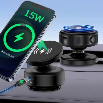 X9C Car Magnetic Phone Holder Wireless Charging 360 Swivel by zapcart