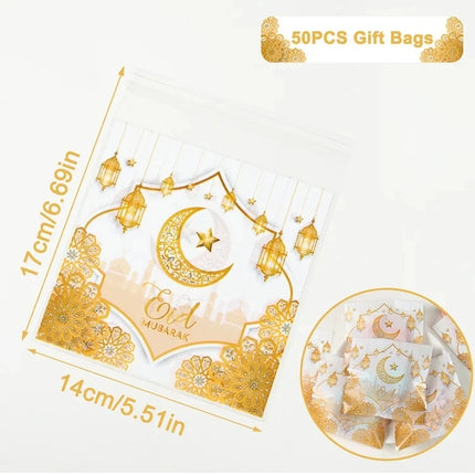 Eid Mubarak Gift Bags Ramadan Candy Cookies Muslim Party by zapcart