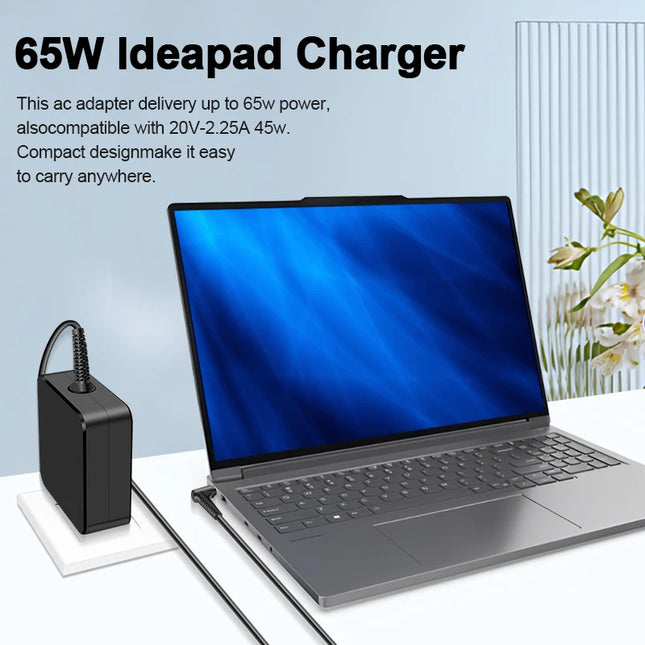 Lenovo Pro 65W 20V 3.25A Laptop Charger IdeaPad Series by zapcart