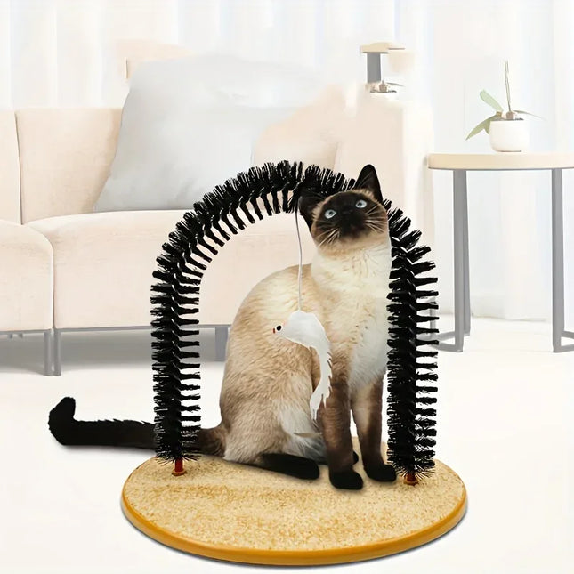 1pc Cat Grooming Massage Brush - Multi-functional Cat Comb Pet Toy For Cat Self-Grooming, Interactive Cat Playtime Supplies - zapcart - - zapcart - - www.zapcart.eu - United Kingdom - 1005008543876859-black - 22.99 - 