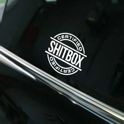 Shitbox Certified Stickers For Cars Trucks Laptops Durable by zapcart