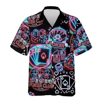Bold Las Vegas 3D Print Beach Shirt For Men CN Guangdong by zapcart