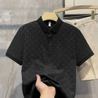 Breathable Ice Silk Mens Polo Shirt Hollow Short Sleeve CN by zapcart