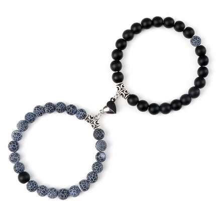 Reliatonny Natural Stone Beads Bracelet For Lovers Magnet by zapcart