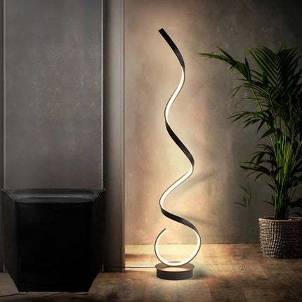 YongYing Lumin Minimalist LED Floor Lamp Spiral Strip Living