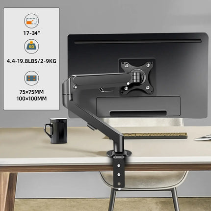 Hillport 17-34 Monitor Arm Gas Spring Full Motion Office by zapcart