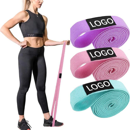 MKAS Fabric Booty Bands Long Resistance For Home Workout by zapcart