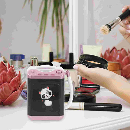 Ruimio Pink Mini Electric Makeup Brush Cleaner Portable Busy by zapcart